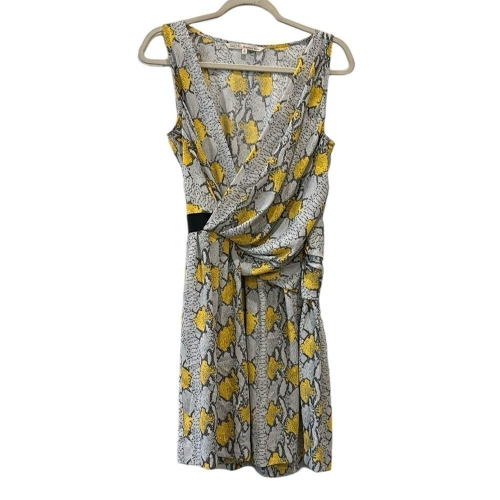 Rachel Rachel Roy Snakeskin Print Dress Size 8 Lagenlook Drape Animal Print‌‌‌